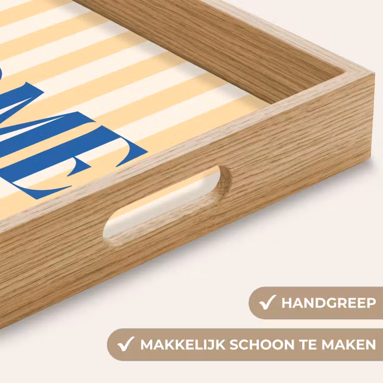 Dienblad - Blauw - Geel - Strepen - Home — 5