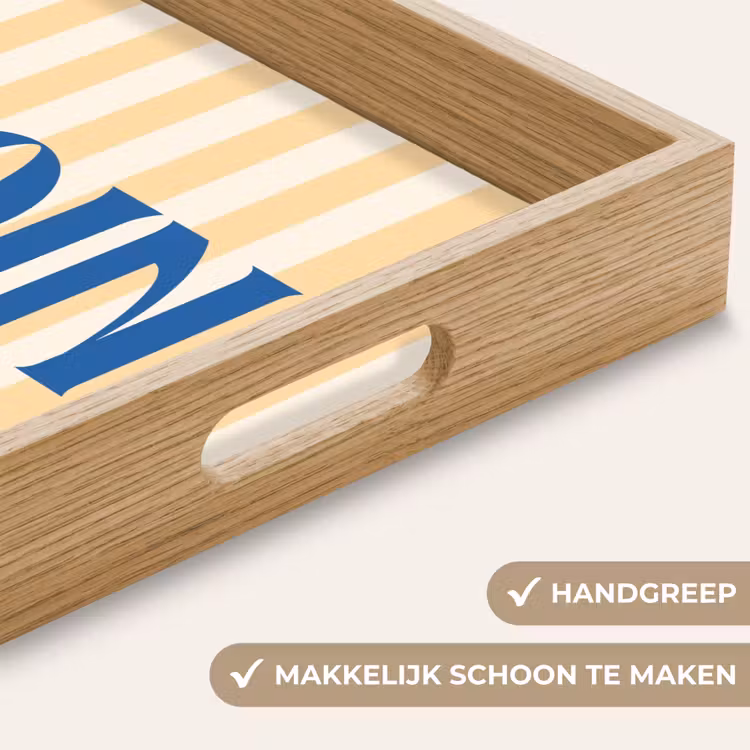 Dienblad - Blauw - Geel - Strepen - Moin — 5