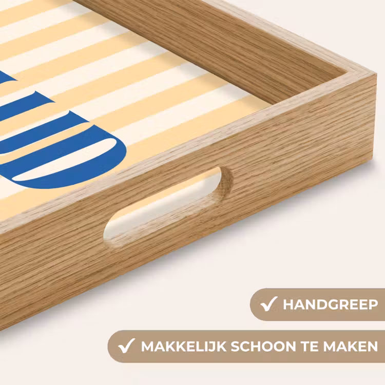 Dienblad - Blauw - Geel - Strepen - Salud — 5