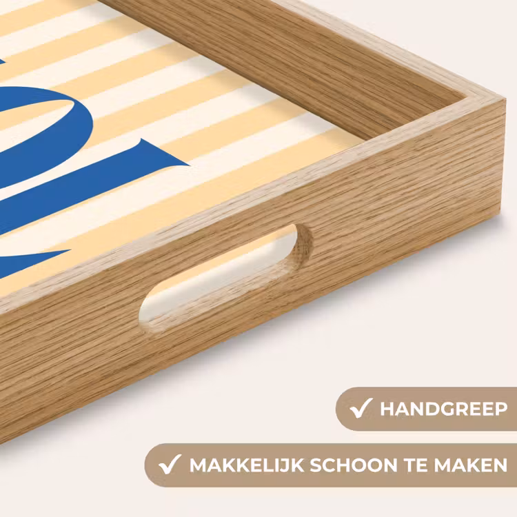 Dienblad - Blauw - Geel - Strepen - Sol — 5