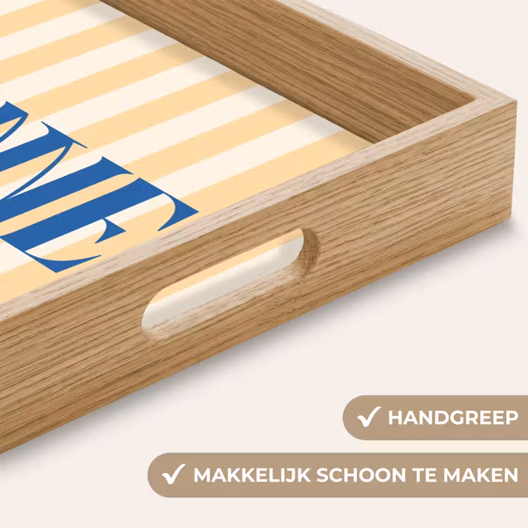 Dienblad - Blauw - Geel - Strepen - Sonne — 5