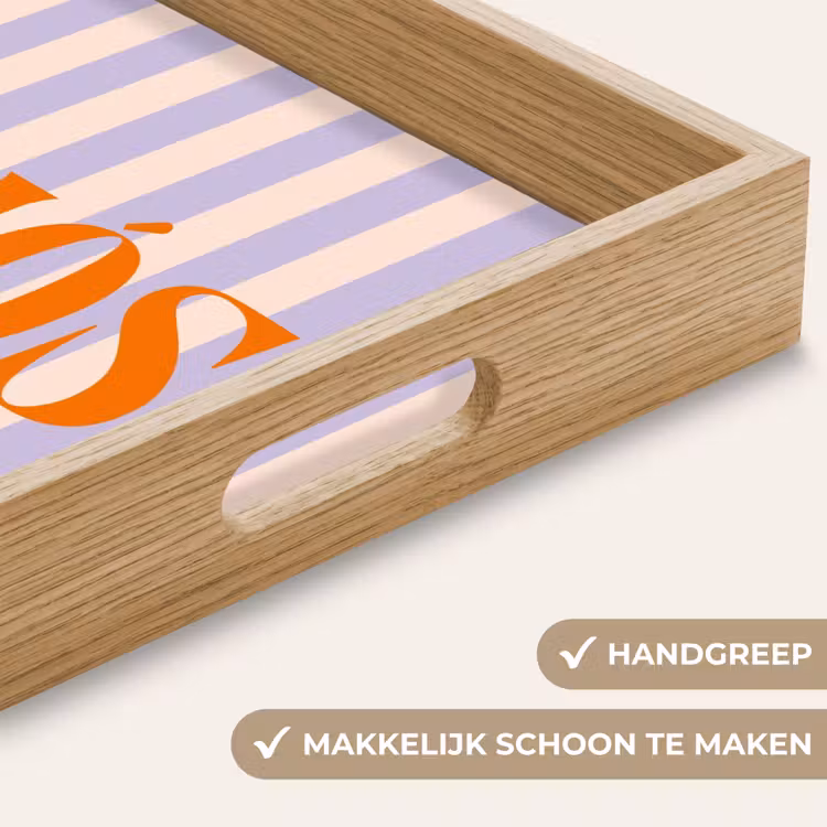 Dienblad - Lila - Oranje - Strepen - Adiós — 5