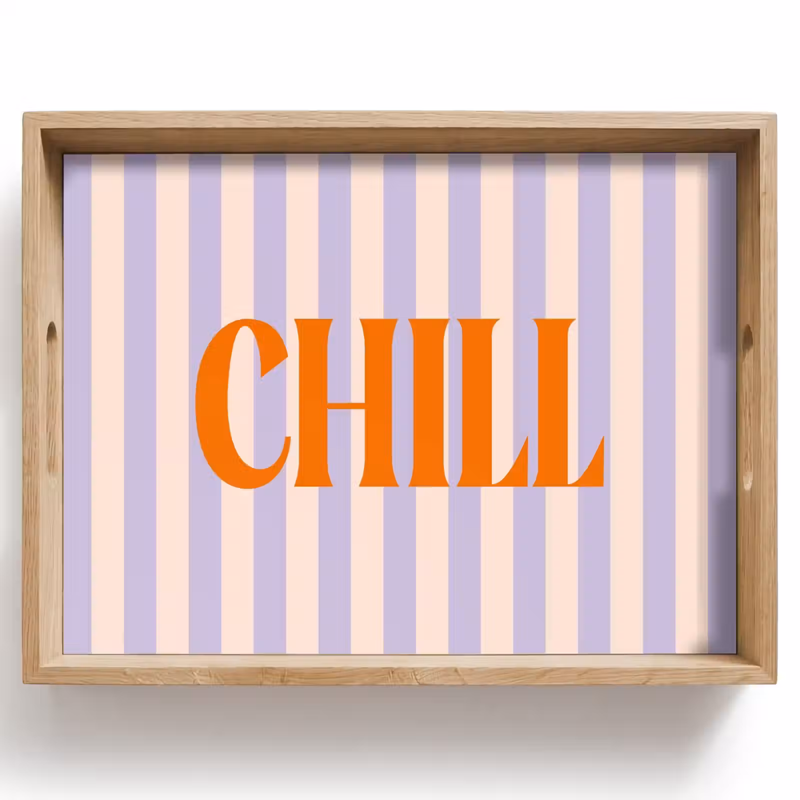 Dienblad - Lila - Oranje - Strepen - Chill — 1