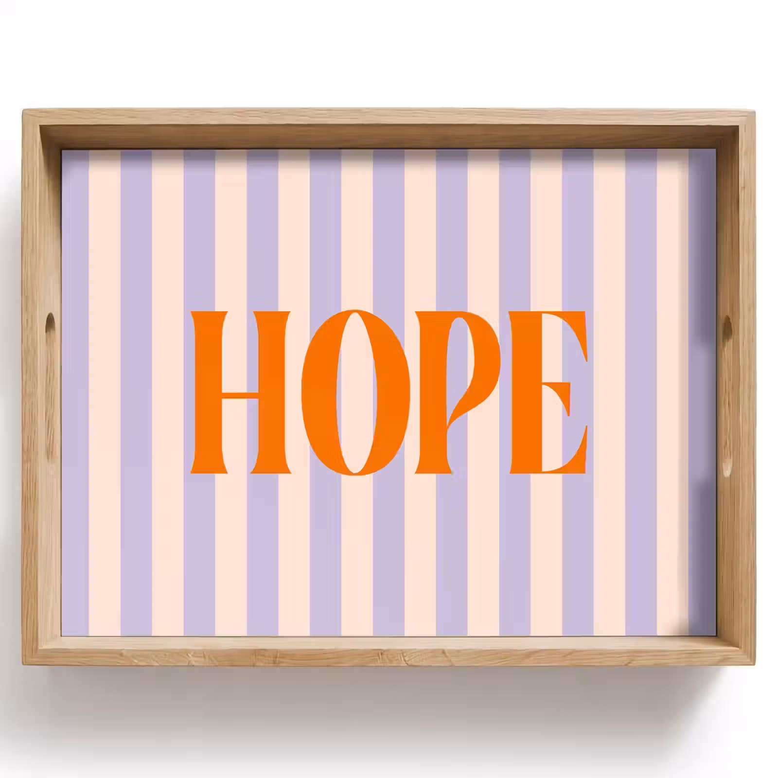 Dienblad - Lila - Oranje - Strepen - Hope — 1