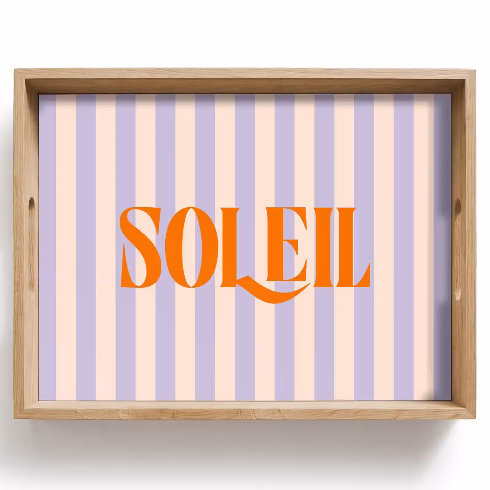 Dienblad - Lila - Oranje - Strepen - Soleil — 1