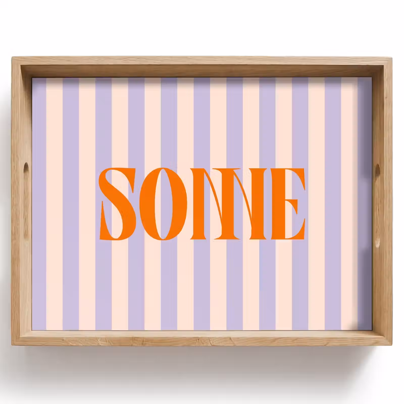 Dienblad - Lila - Oranje - Strepen - Sonne — 1