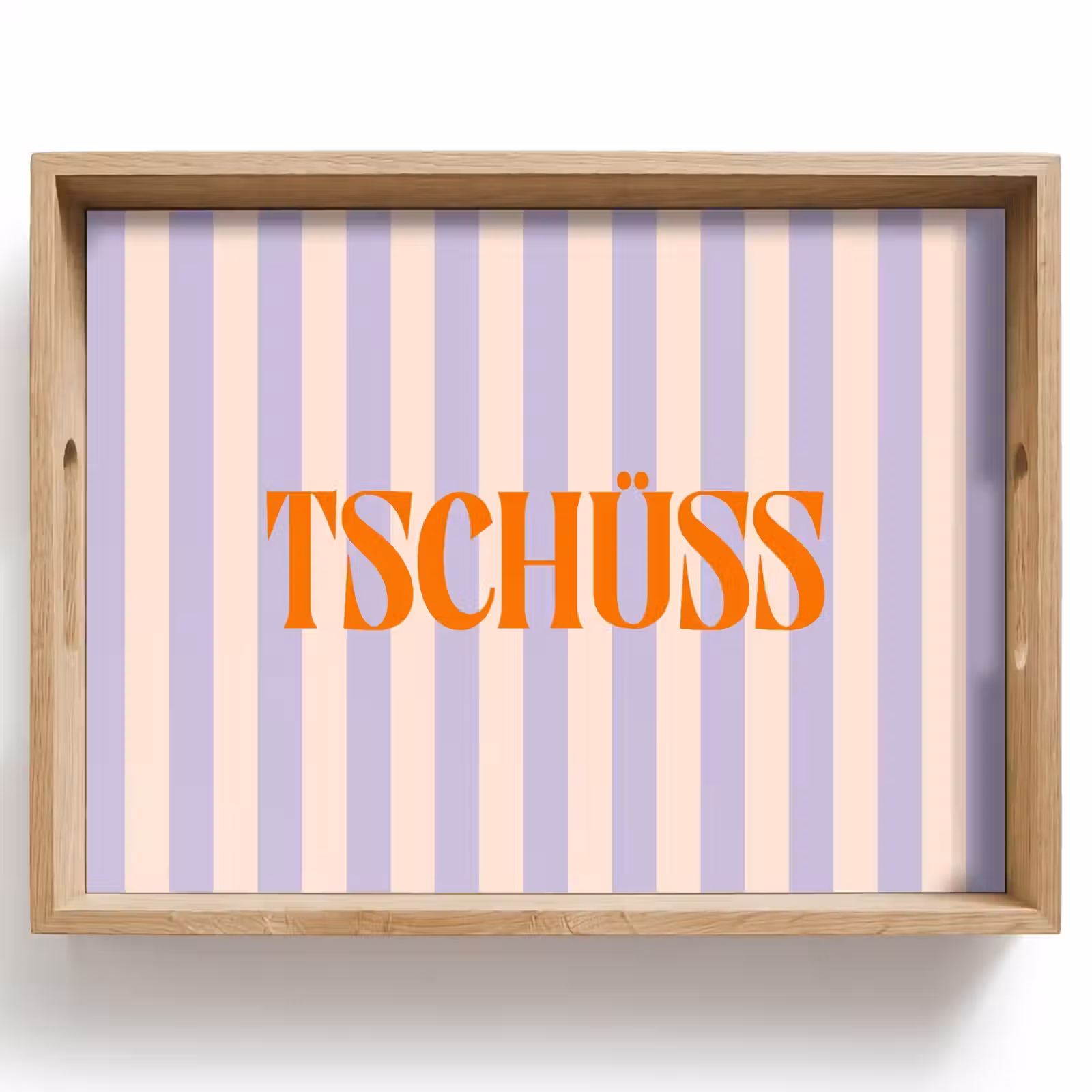 Dienblad - Lila - Oranje - Strepen - Tschüss — 1