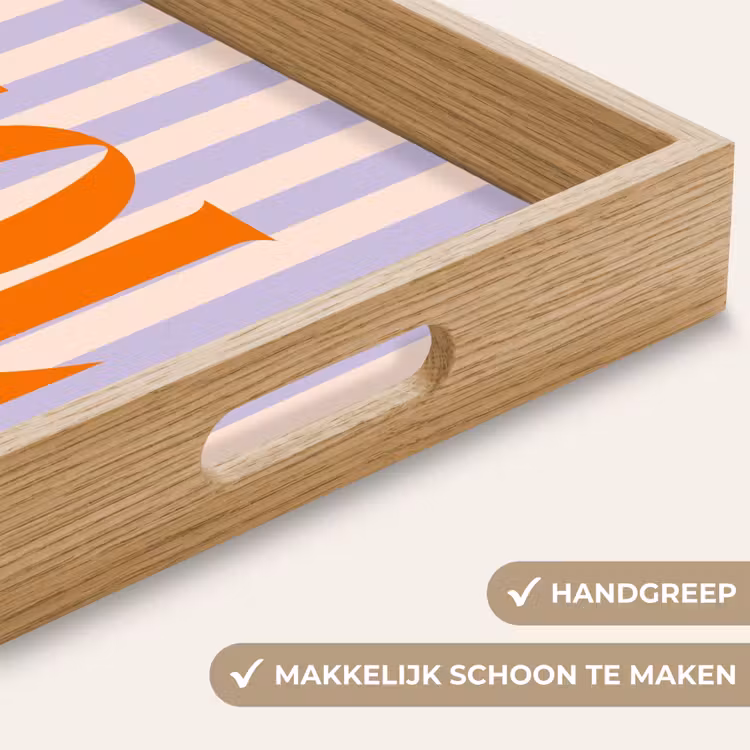 Dienblad - Lila - Oranje - Strepen - Sol — 5