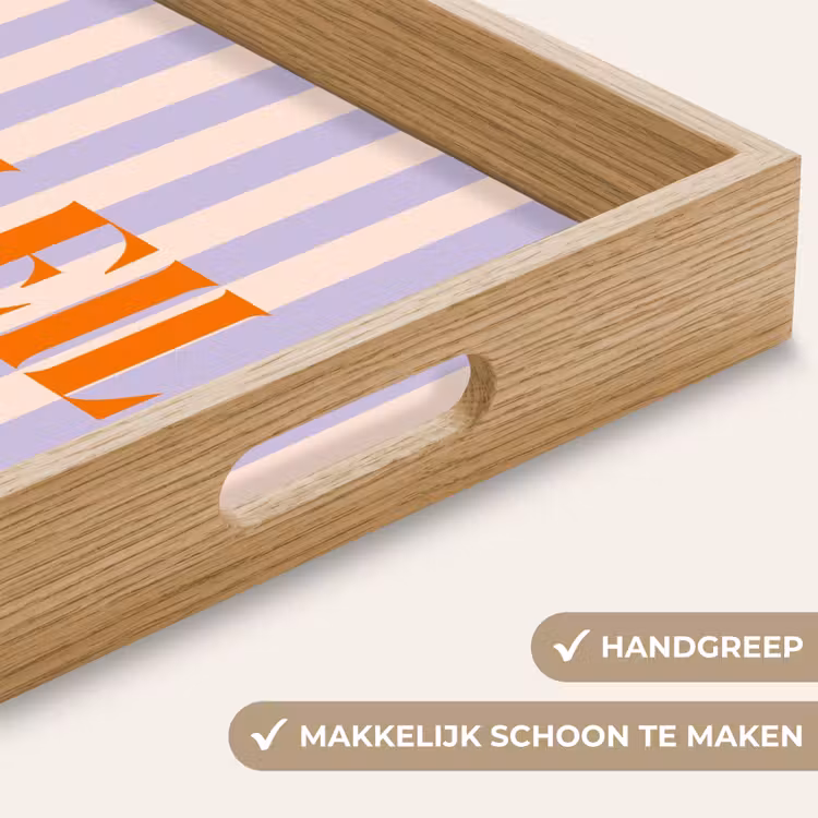Dienblad - Lila - Oranje - Strepen - Soleil — 5