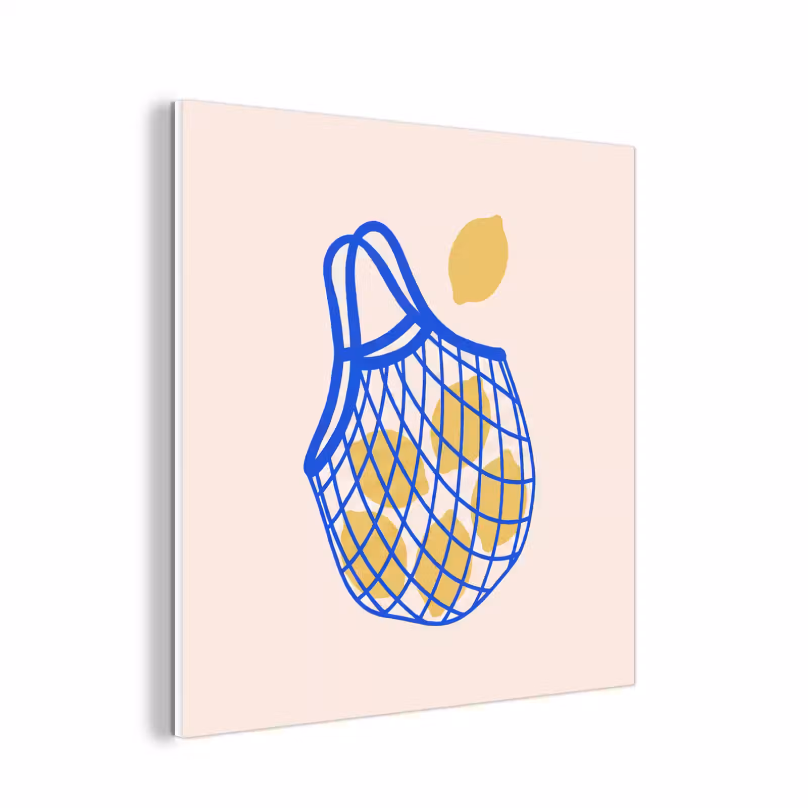 Forex - Eten - Citroen - Boodschappen - Abstract - Geel - Blauw — 1
