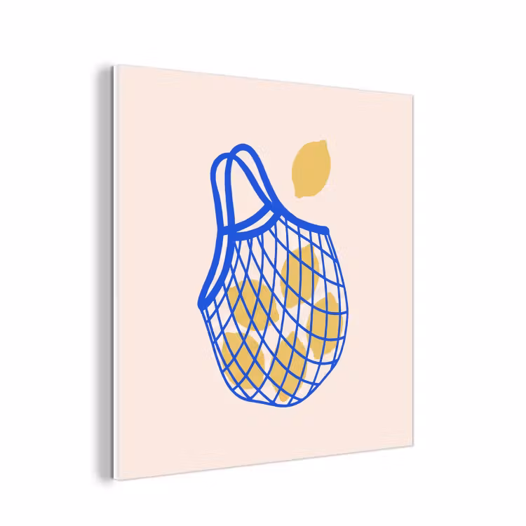 Forex - Eten - Citroen - Boodschappen - Abstract - Geel - Blauw — 1