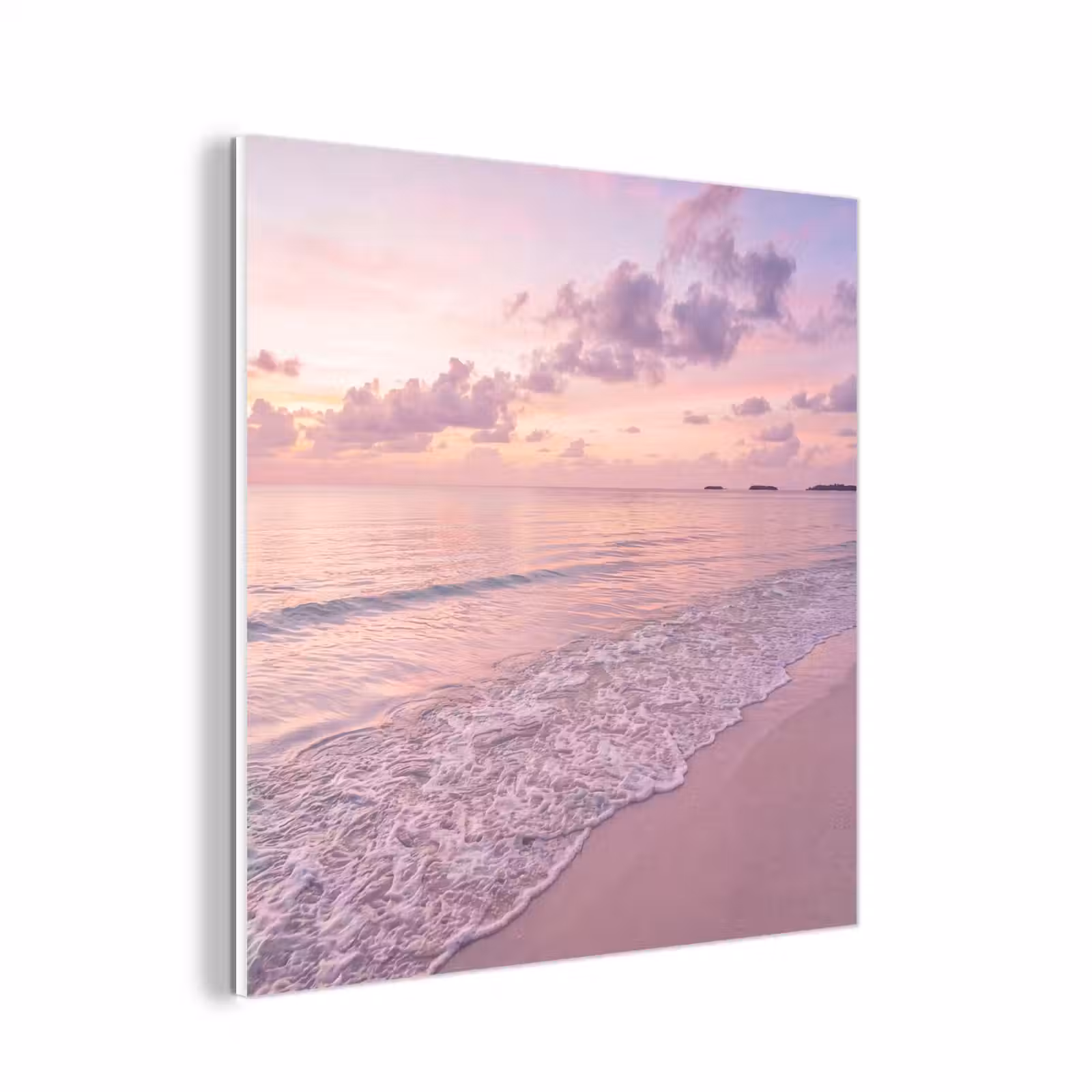 Forex - Strand - Zonsondergang - Natuur - Minimalistisch - Roze — 1