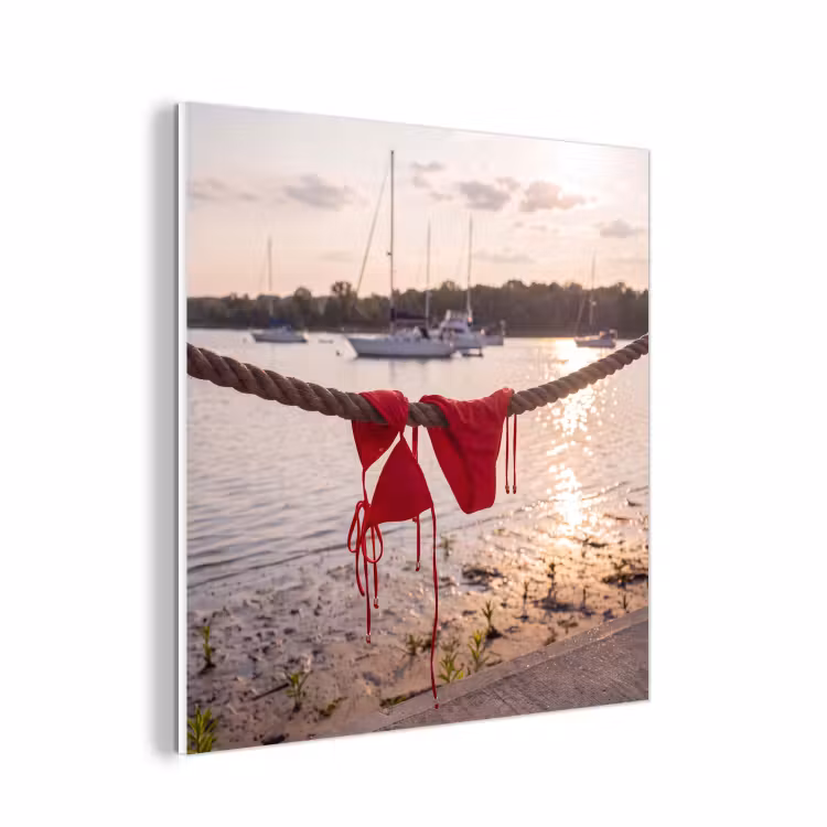 Forex - Badkleding - Rood - Zomer - Water - Zonsondergang — 1