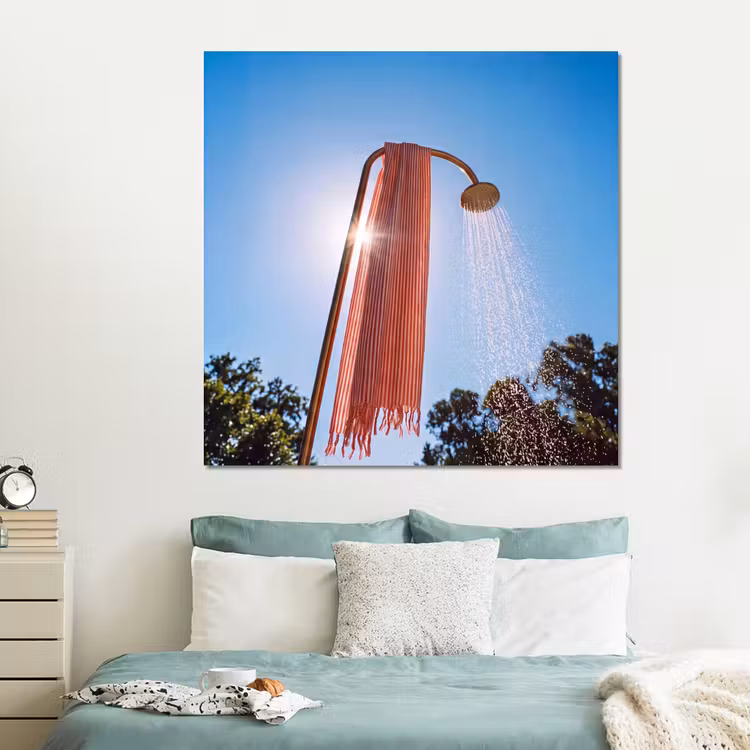 Forex - Douche - Water - Zomer - Blauw — 2