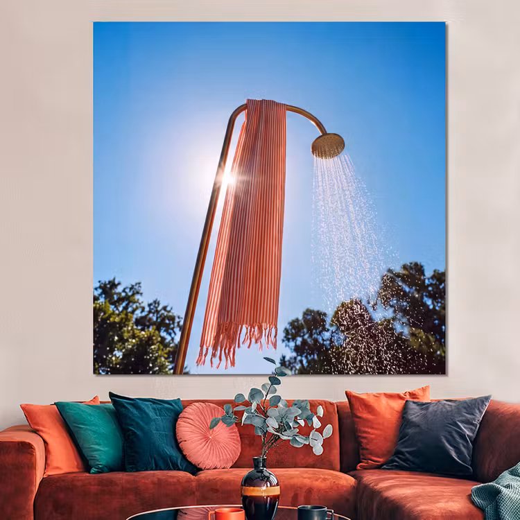 Forex - Douche - Water - Zomer - Blauw — 3