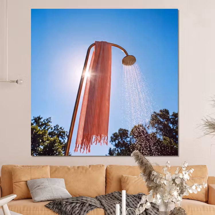 Forex - Douche - Water - Zomer - Blauw — 4