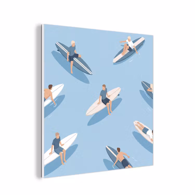 Forex - Mensen - Surfen - Water - Zomer - Illustratie — 1