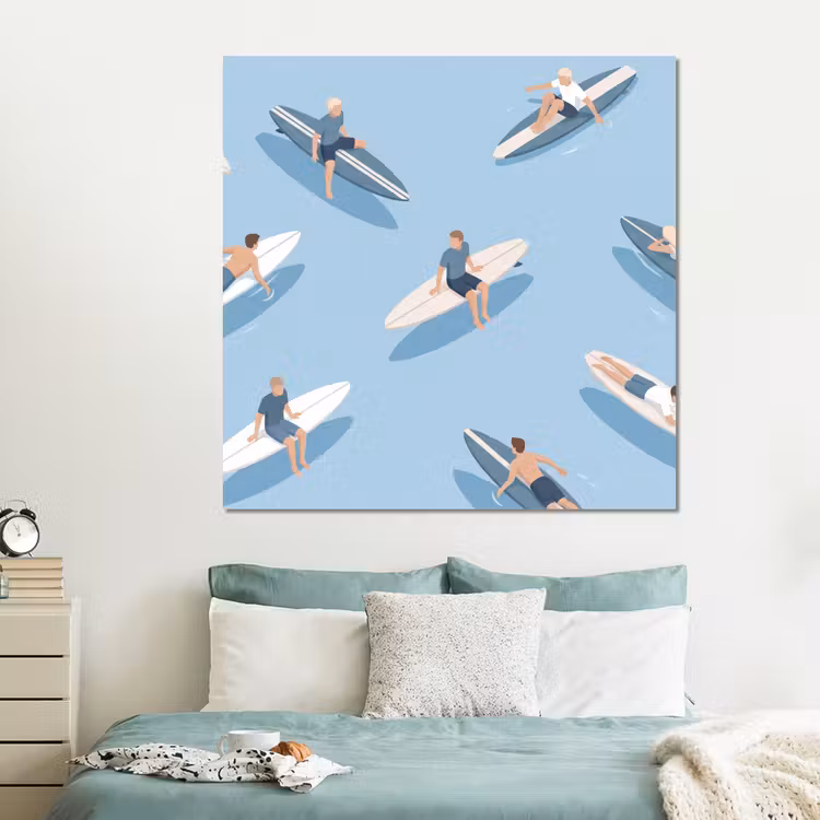 Forex - Mensen - Surfen - Water - Zomer - Illustratie — 2