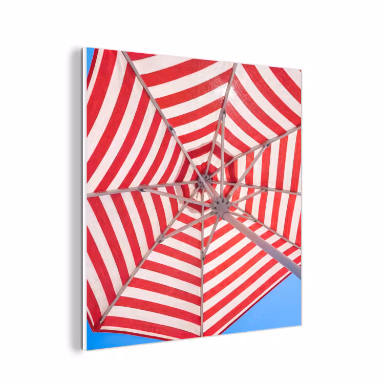 Forex - Parasol - Strepen - Zomer - Rood - Blauw — 1