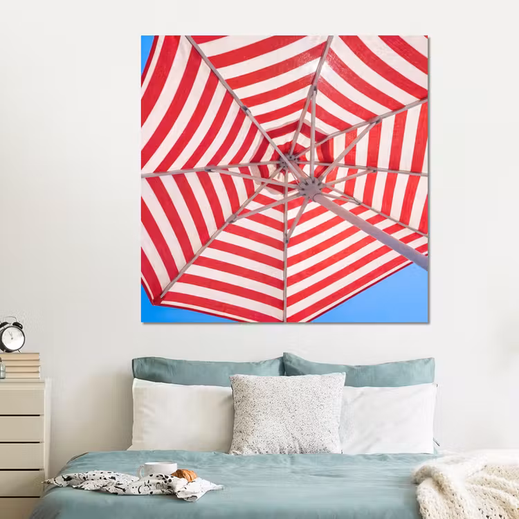 Forex - Parasol - Strepen - Zomer - Rood - Blauw — 2