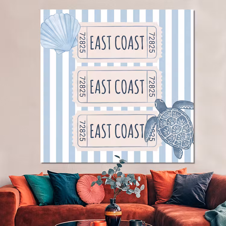 Forex - Schelp - Oceaan - Kust - Blauw - Illustratie — 3