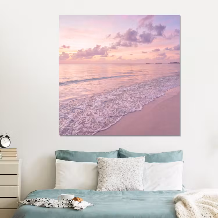 Forex - Strand - Zonsondergang - Natuur - Minimalistisch - Roze — 2