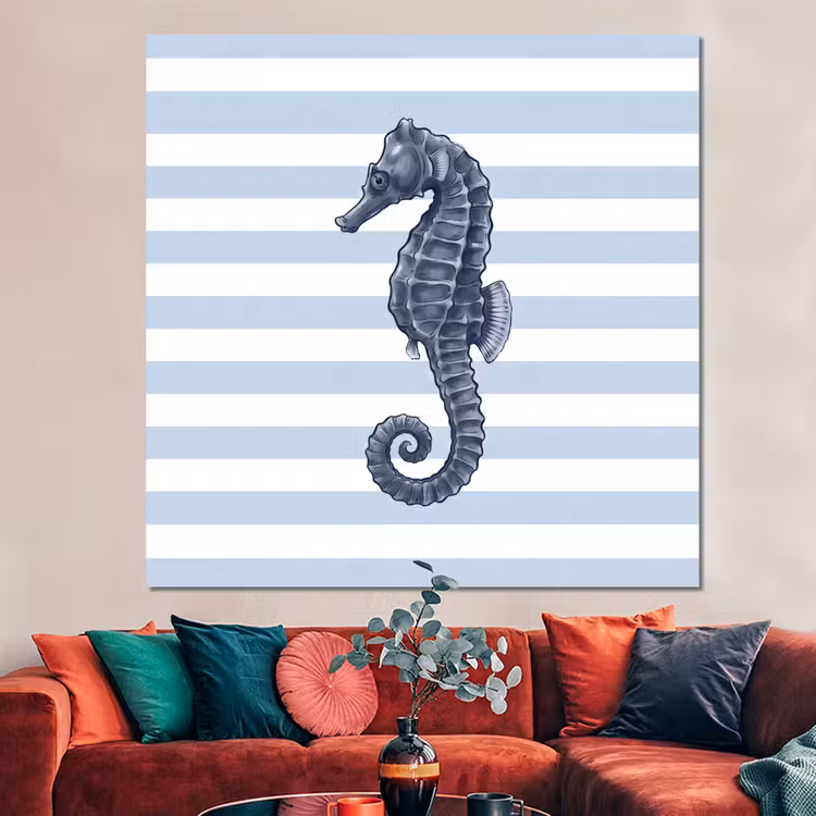 Forex - Vis - Oceaan - Illustratie - Blauw - Strepen — 3