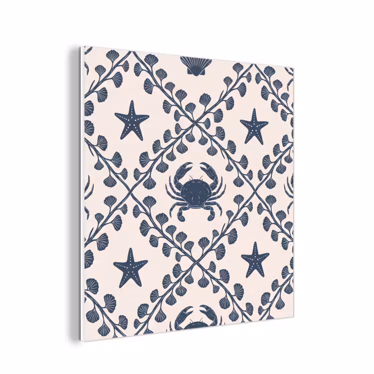 Forex - Zee - Krab - Zeester - Patroon - Blauw — 1