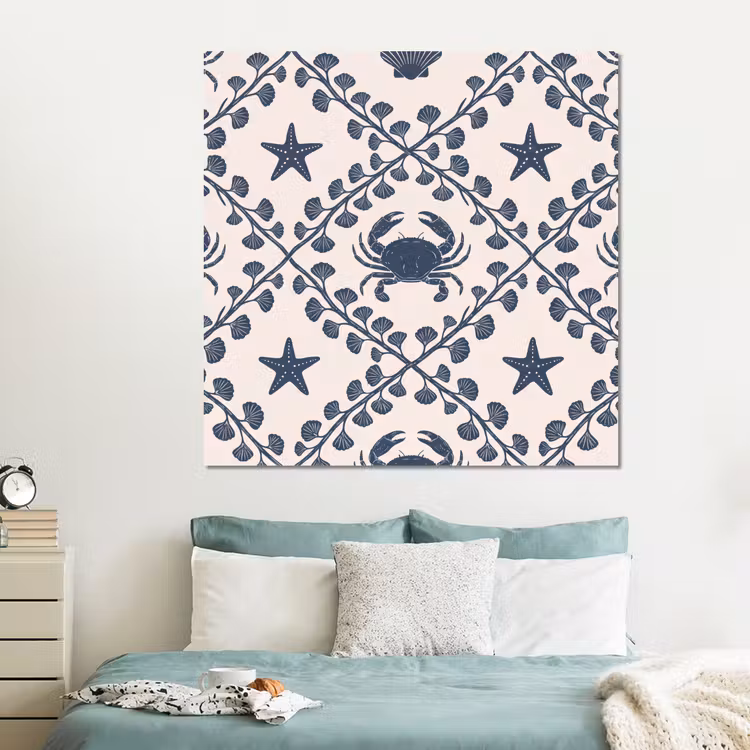 Forex - Zee - Krab - Zeester - Patroon - Blauw — 2