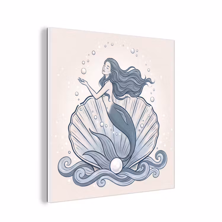 Forex - Zeemeermin - Schelp - Zee - Fantasie - Blauw — 1