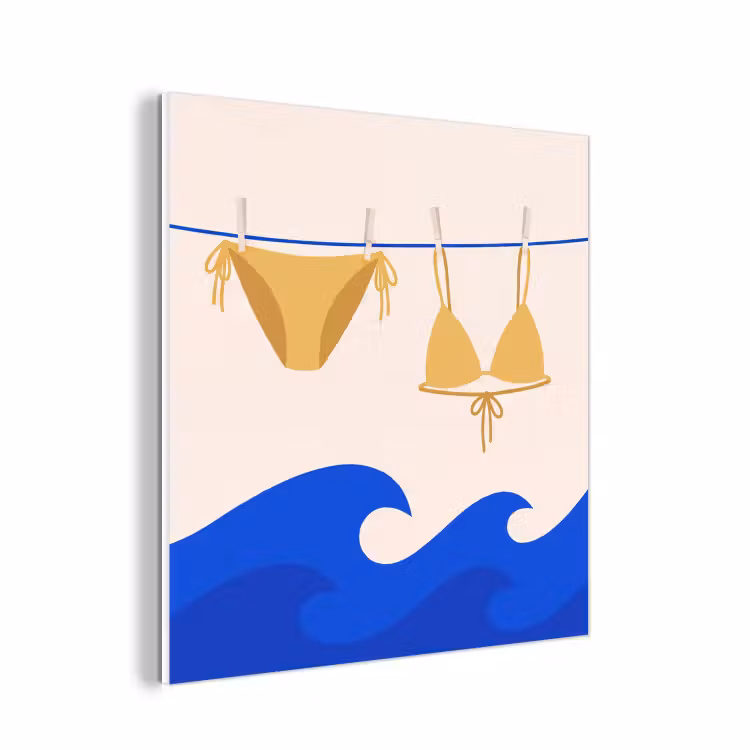 Forex - Zwemkleding - Zee - Zomer - Illustratie - Geel — 1