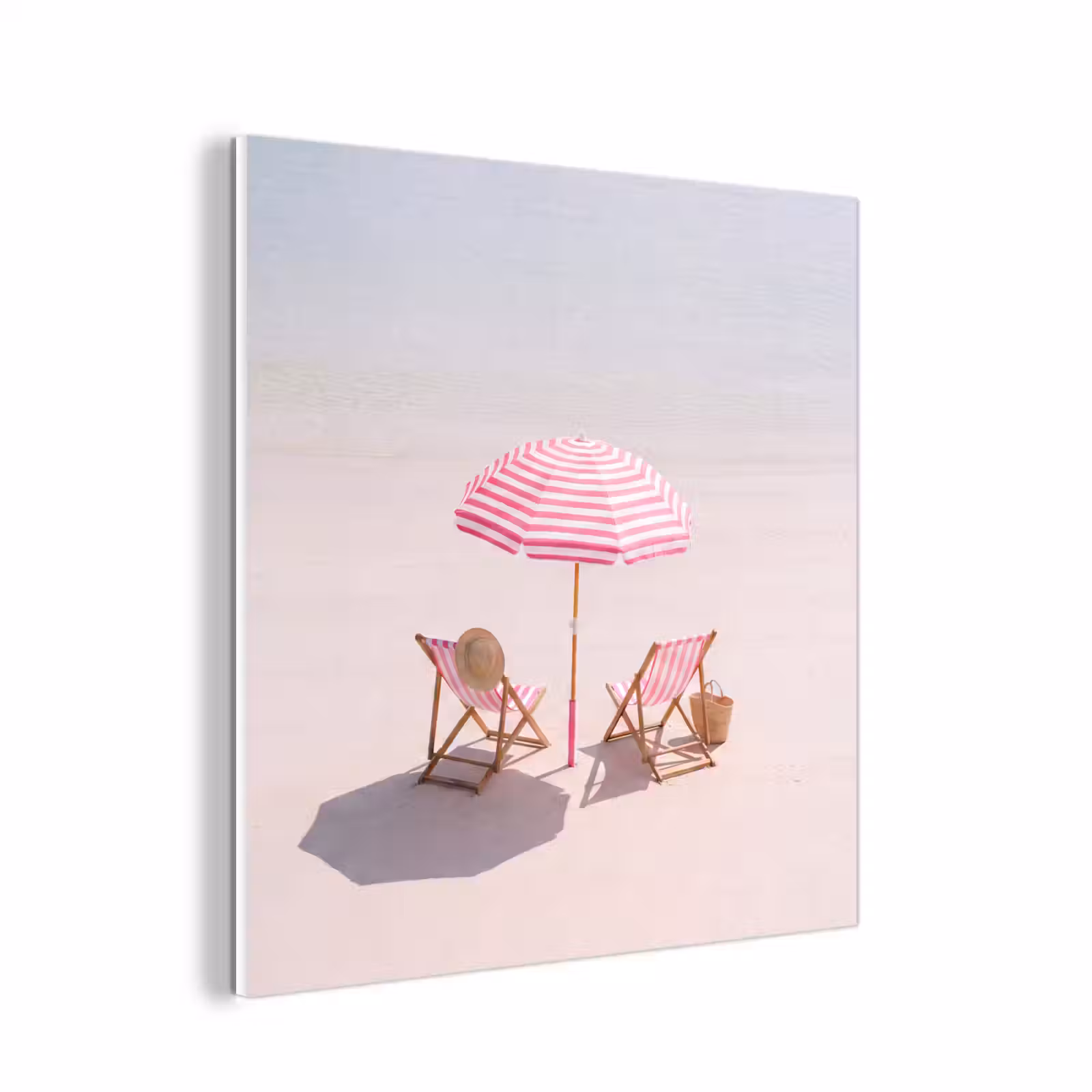 Forex - Strand - Parasol - Ligstoel - Zomer - Roze — 1