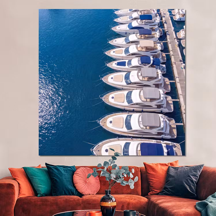Forex - Boot - Jachthaven - Water - Zomer - Blauw — 3