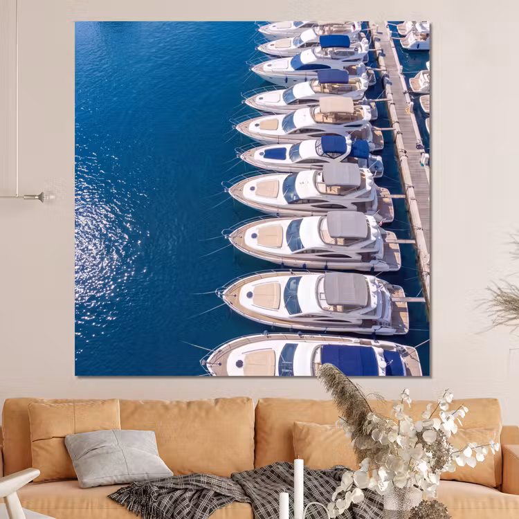 Forex - Boot - Jachthaven - Water - Zomer - Blauw — 4