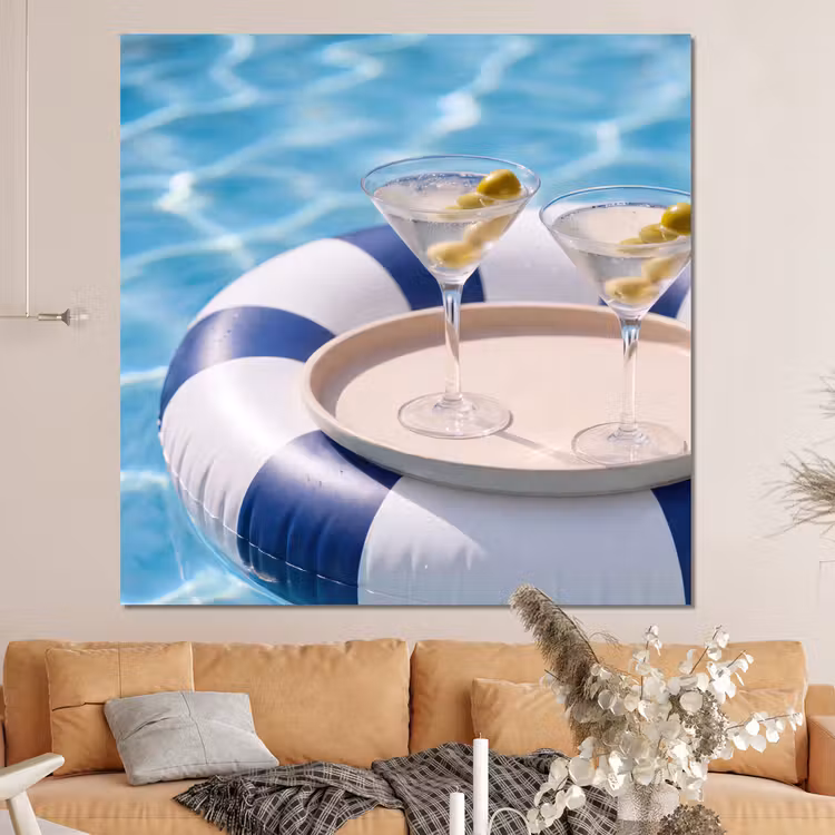 Forex - Cocktail - Zwembad - Zomer - Blauw — 4