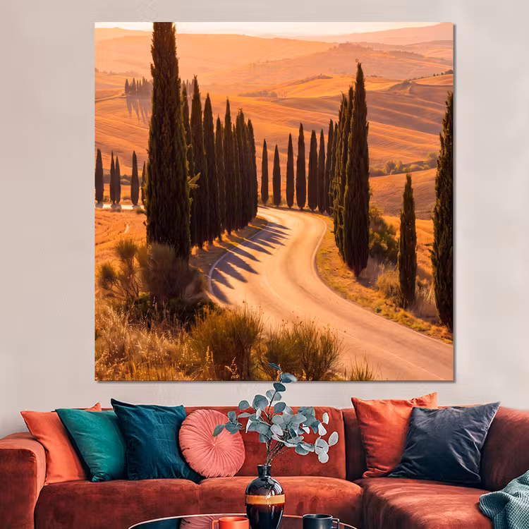 Forex - Landschap - Weg - Bomen - Natuur - Goud — 3