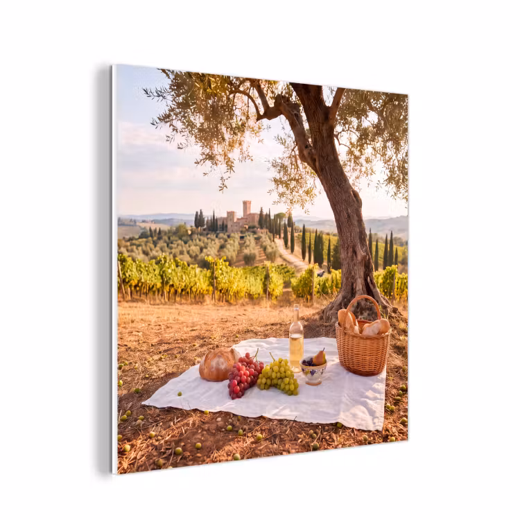 Forex - Picknick - Wijngaard - Landschap - Zomer - Eten — 1