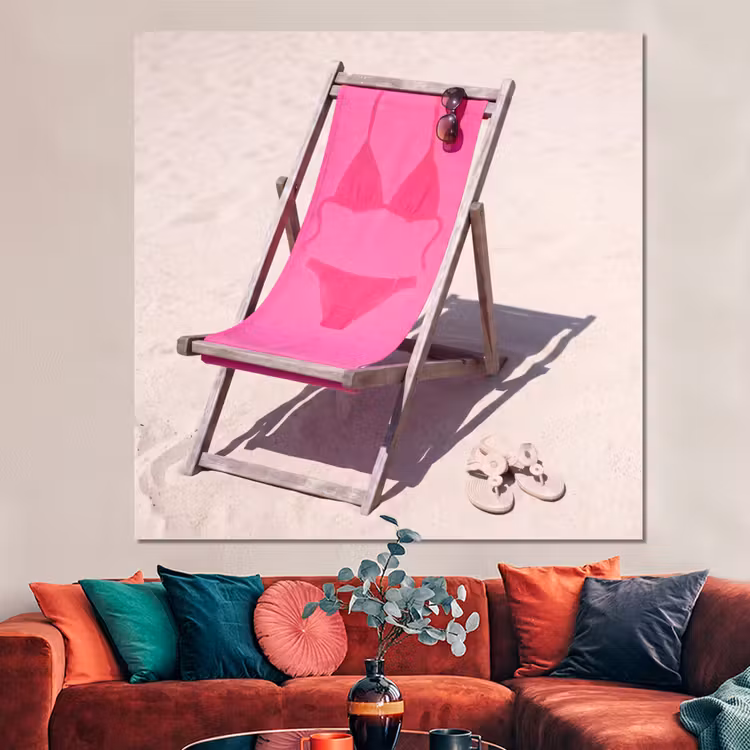 Forex - Strand - Ligstoel - Badkleding - Zomer - Roze — 3