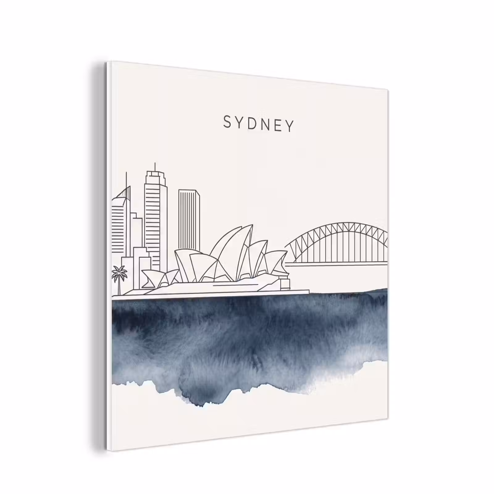 Forex - Stad - Skyline - Architectuur - Minimalistisch - Blauw — 1