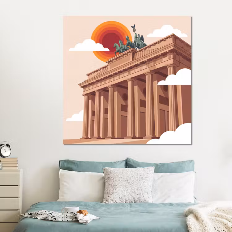 Forex - Architectuur - Brandenburg - Berlijn - Zonsondergang - Historisch — 2