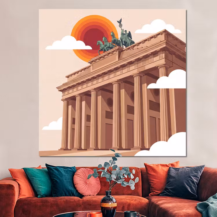 Forex - Architectuur - Brandenburg - Berlijn - Zonsondergang - Historisch — 3