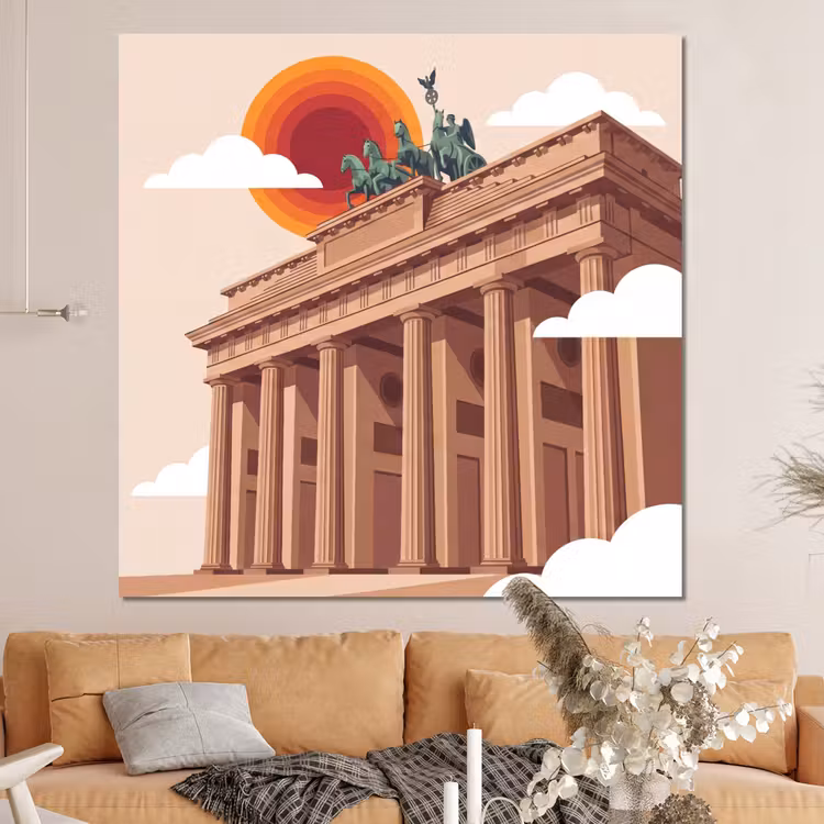 Forex - Architectuur - Brandenburg - Berlijn - Zonsondergang - Historisch — 4