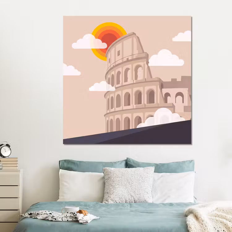 Forex - Colosseum - Zonsopgang - Rome - Architectuur - Beige — 2