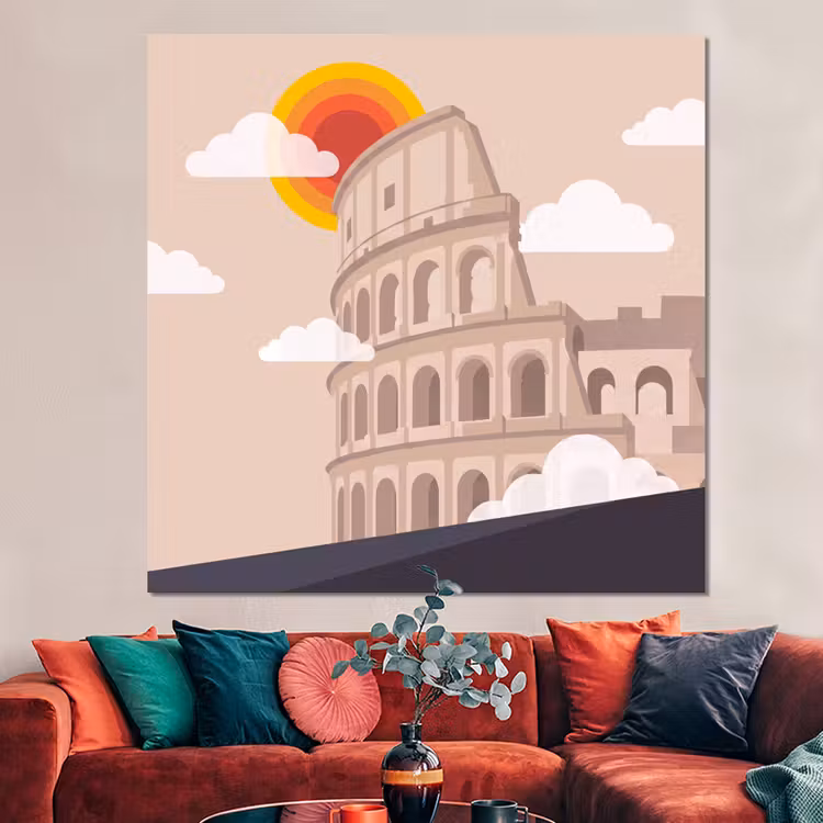 Forex - Colosseum - Zonsopgang - Rome - Architectuur - Beige — 3