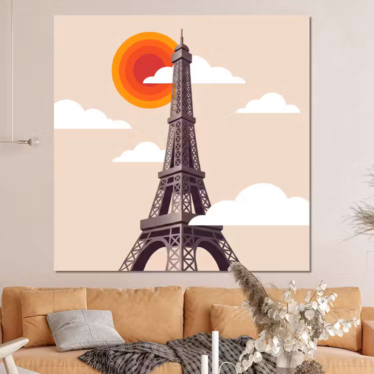 Forex - Eiffeltoren - Zon - Architectuur - Abstract - Beige — 4