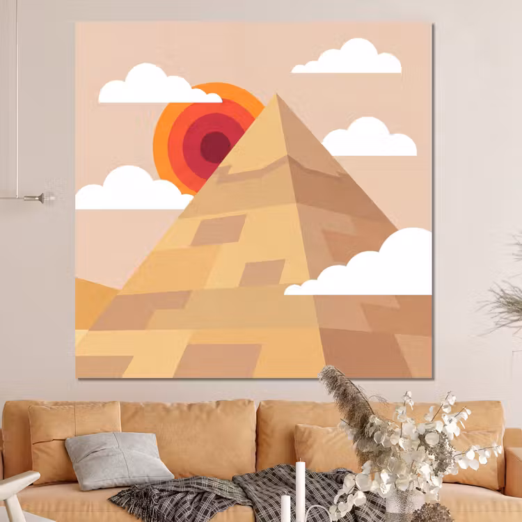 Forex - Piramide - Zon - Woestijn - Modern - Oranje — 4