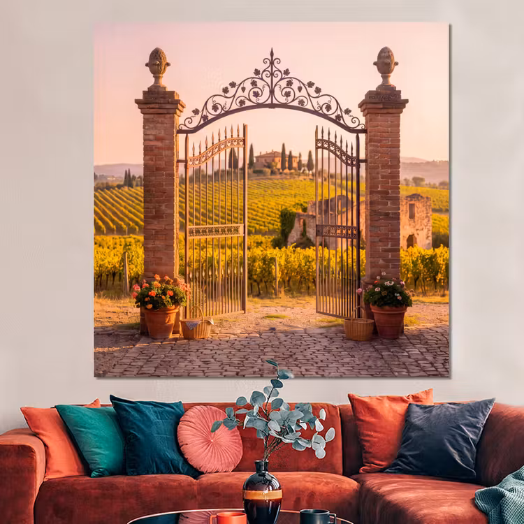 Forex - Poort - Landschap - Platteland - Zonlicht - Warm — 3