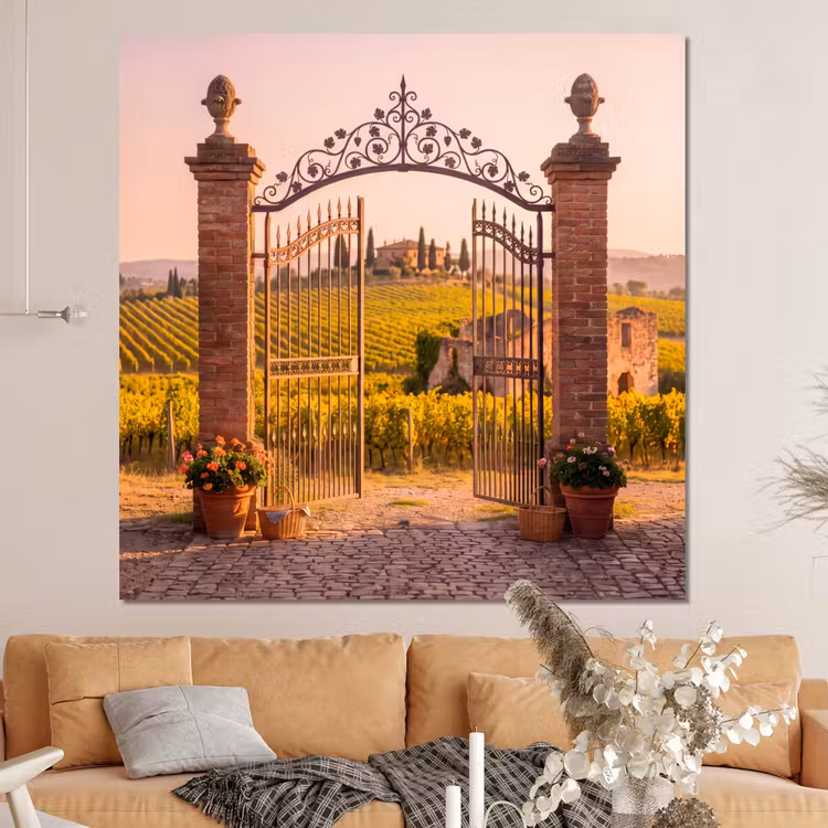 Forex - Poort - Landschap - Platteland - Zonlicht - Warm — 4