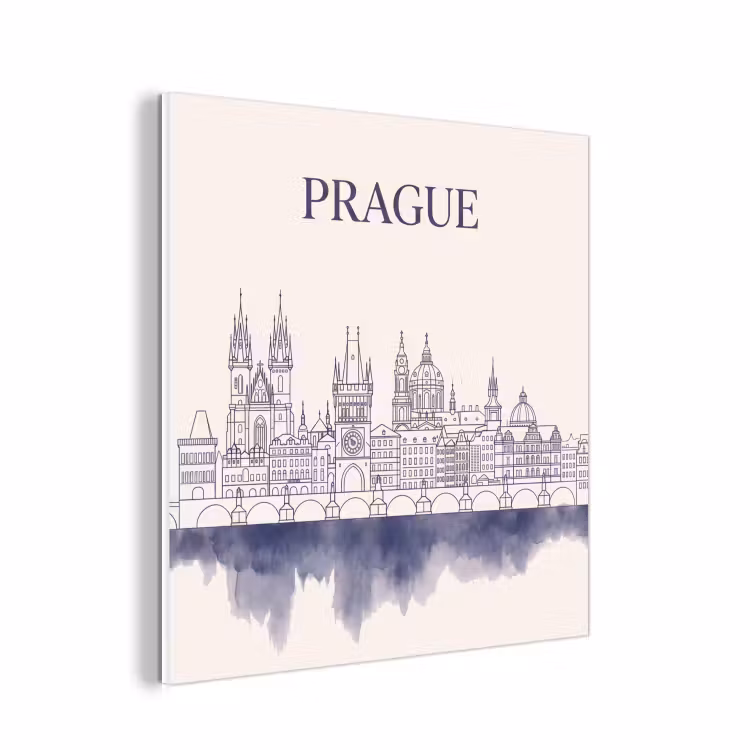 Forex - Praag - Skyline - Architectuur - Blauw — 1