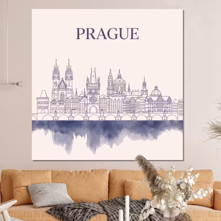 Forex - Praag - Skyline - Architectuur - Blauw — 4